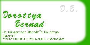 dorottya bernad business card